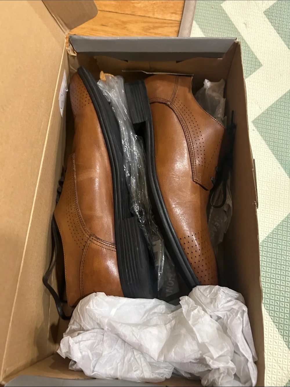 Kenneth Cole Reaction Brown Dress Shoes-10.5